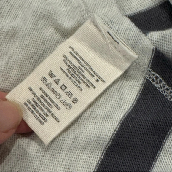 Free People Upstate Striped Long Sleeve Dolman Tee Women's Grey Black Medium - Picture 5 of 9